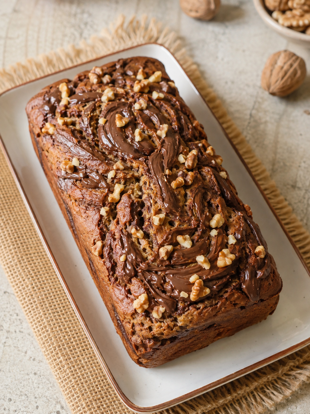 Banana Nutella Walnut