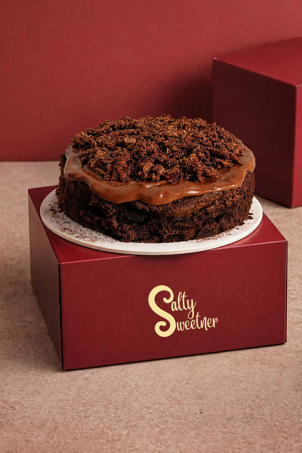 Flourless Twice Baked Chocolate Cake